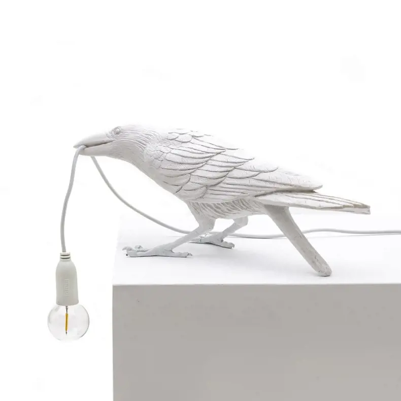 Seletti Bird Lamp White Playing